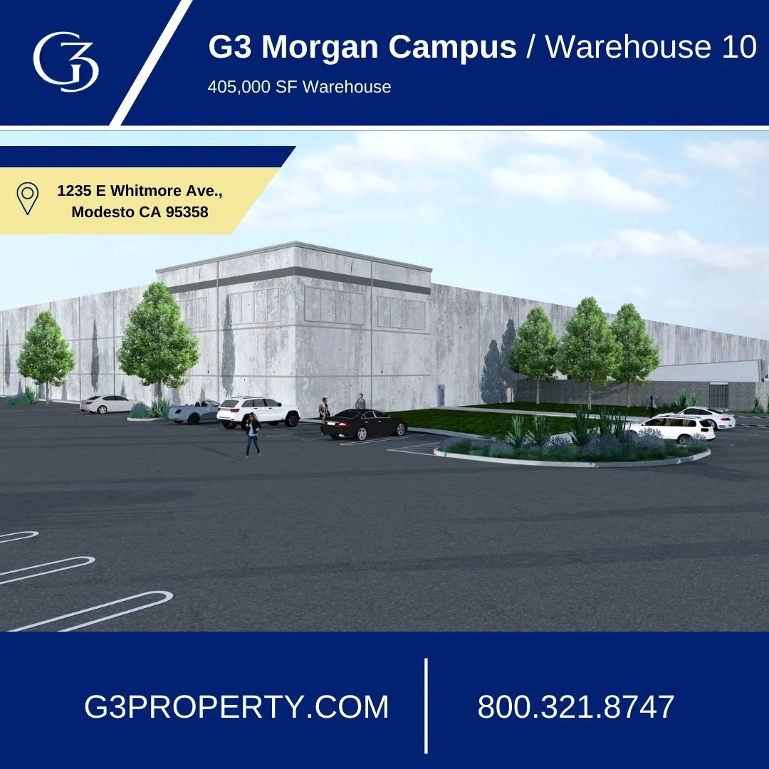 G3 Morgan Campus | Warehouse 10 | 1235 E. Whitmore Avenue