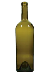 Tapered Bordeaux Wine Glass Bottles | Broad Shoulders | Antique